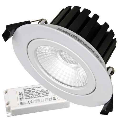 Schneider Luzern110 COB LED Einbaustrahler 8.0W , 60°