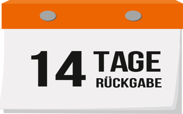 14 Tage Geld-Zurück-Garantie / Widerrufsrecht / Problemlose Rückgabe